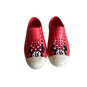Native Minnie Mouse Red Perforated Kids Play Shoes C12